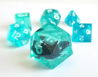 Resin Dice Set - Orca Whale