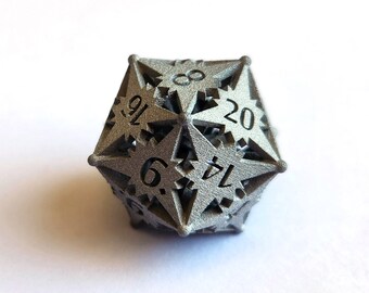 D20 Balanced - Starlight (Small) (Processed Stainless Steel)