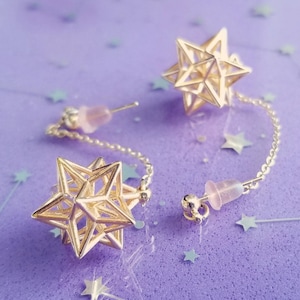 Star Charm Dangle Earrings
