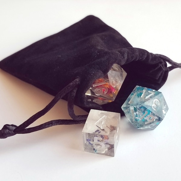 Velvet Dice Bag Etsy