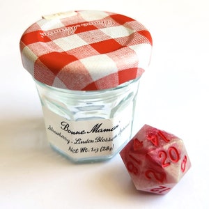 LIMITED EDITION Resin D20 - Strawberry Linden Blossom