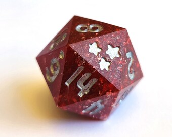 Large Resin D20 - Infernal