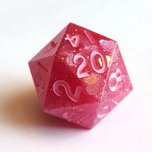 Resin D20 - Bubble Gum