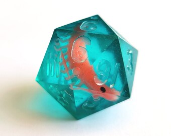 Large Resin D20 - Shrimp