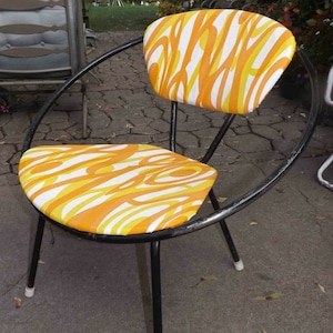Orange 2024 saucer chair