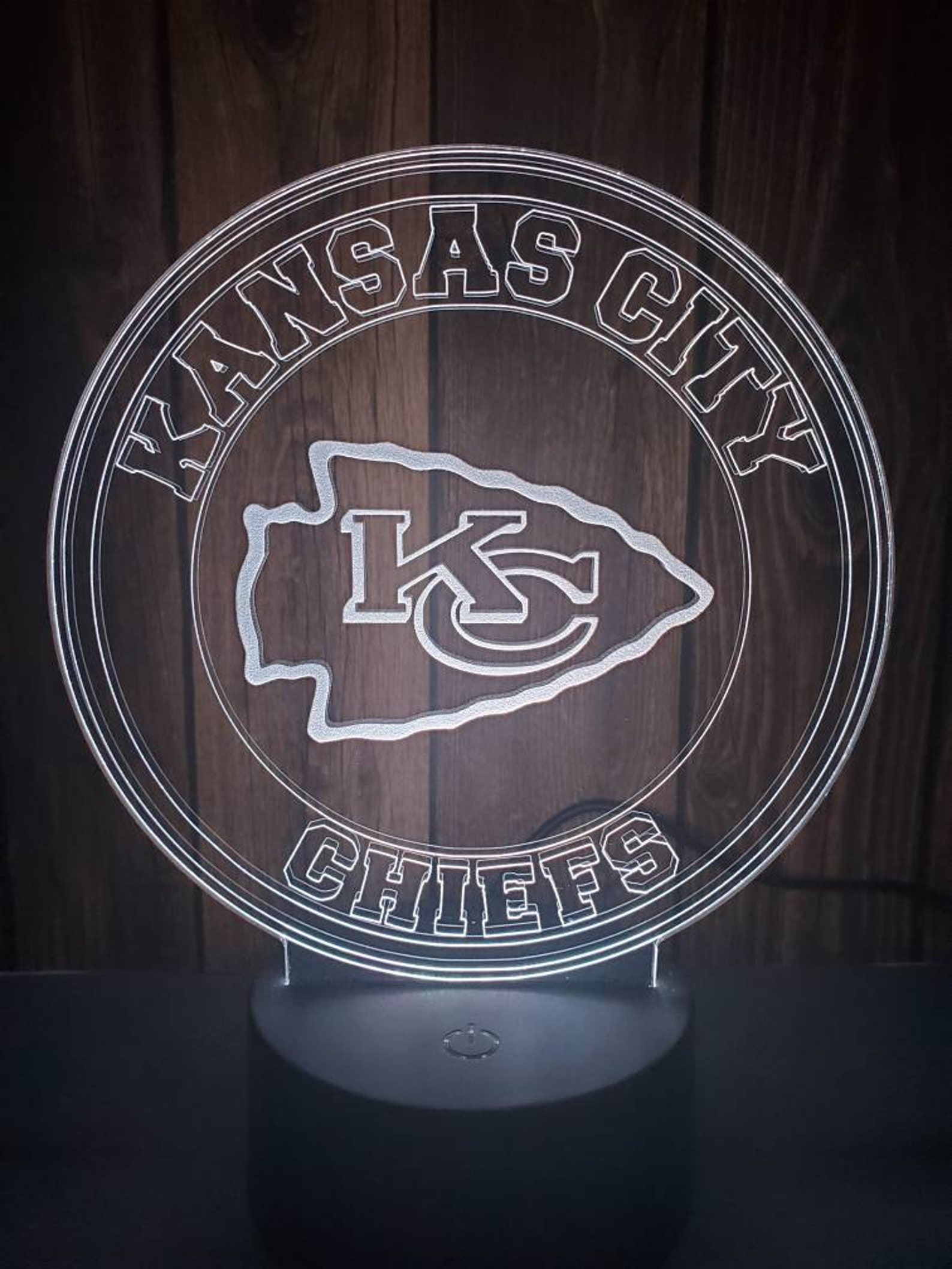 Kansas City Chiefs 3D Lamp Etsy