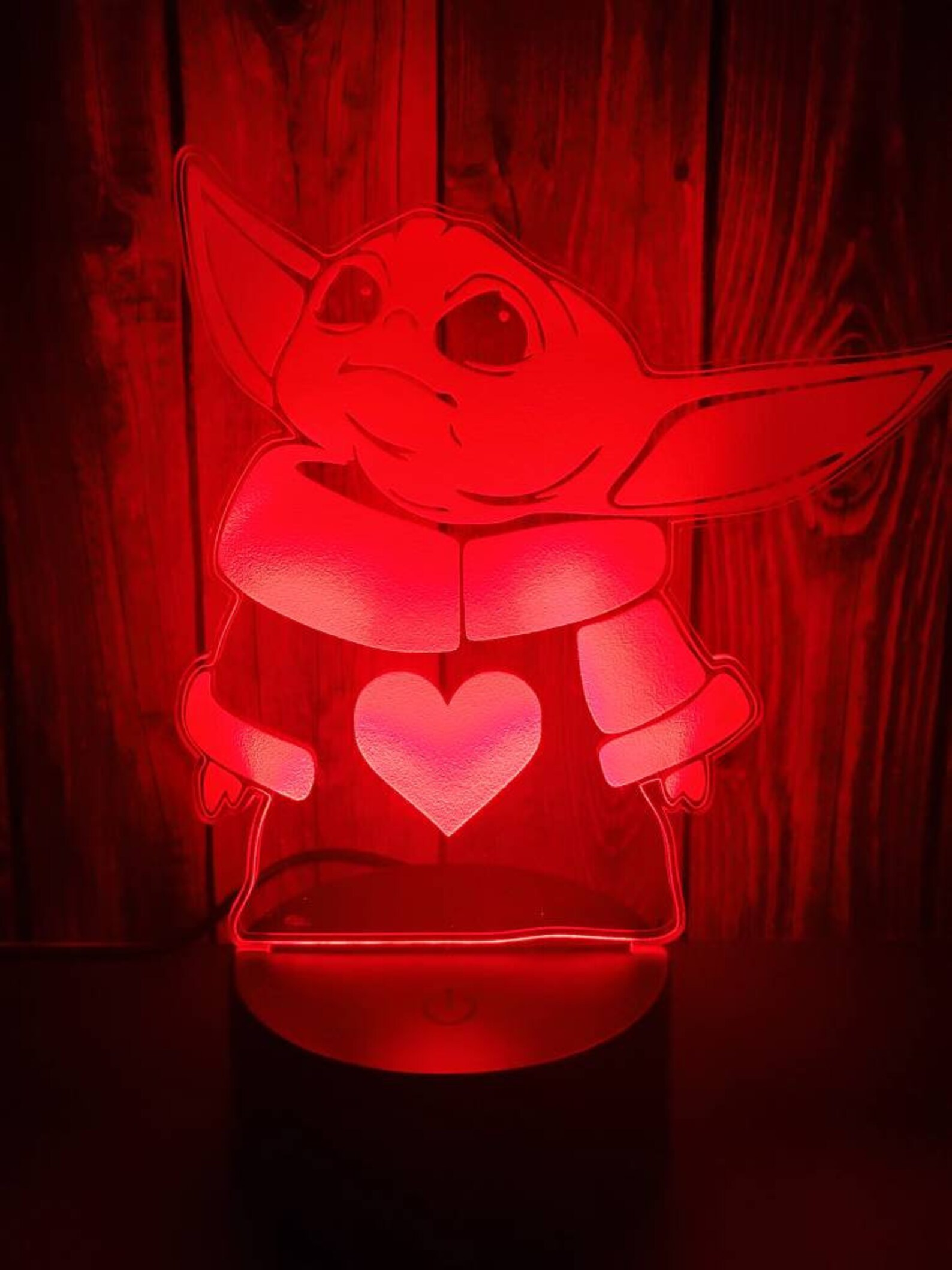 Baby Yoda 3D Lamp Etsy