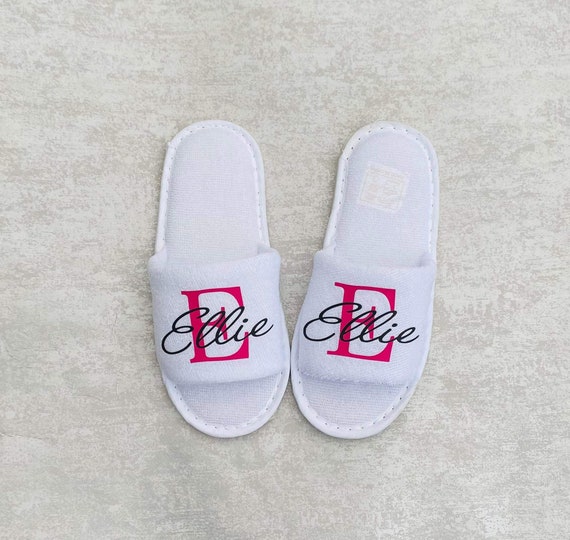 Childrens Spa Slippers, Teepee Party, Personalised Party Slippers