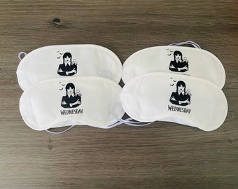 Wednesday Addams eye masks, childrens eye masks.