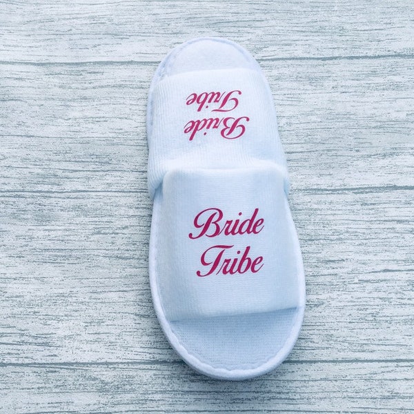 Bride tribe, wedding slippers, wedding slippers, bride squad, team bride