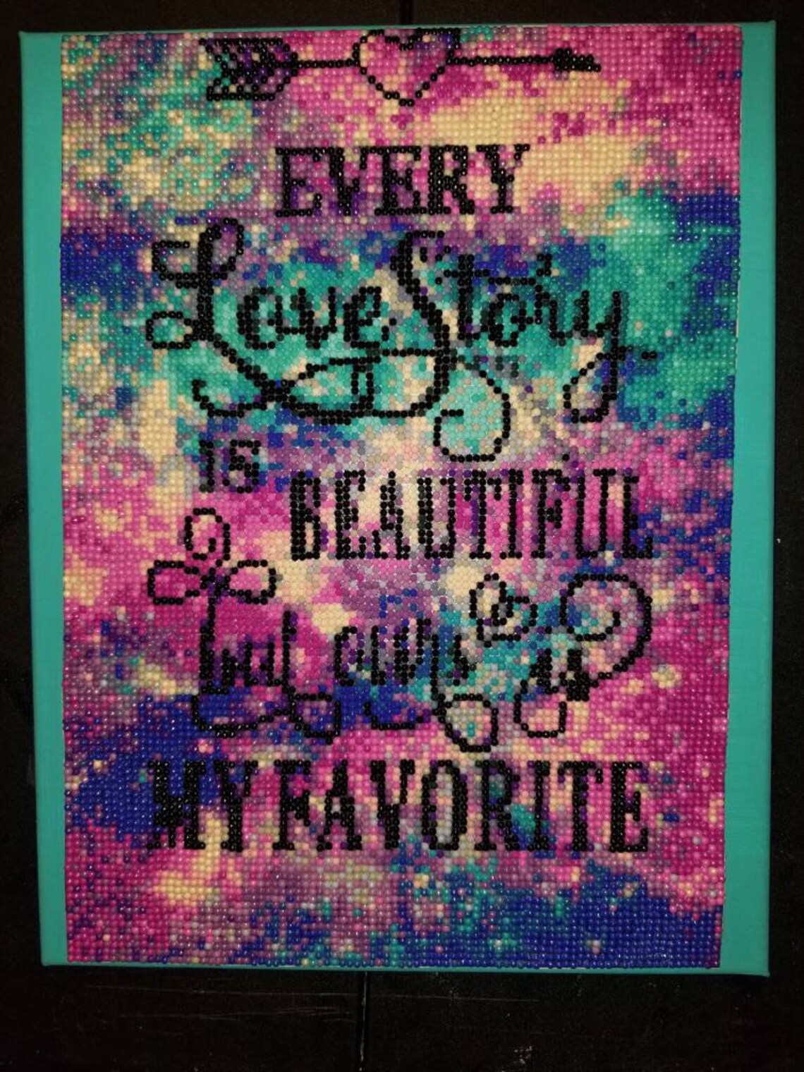 Diamond dotz wall painting finished canvas ready to hang Etsy