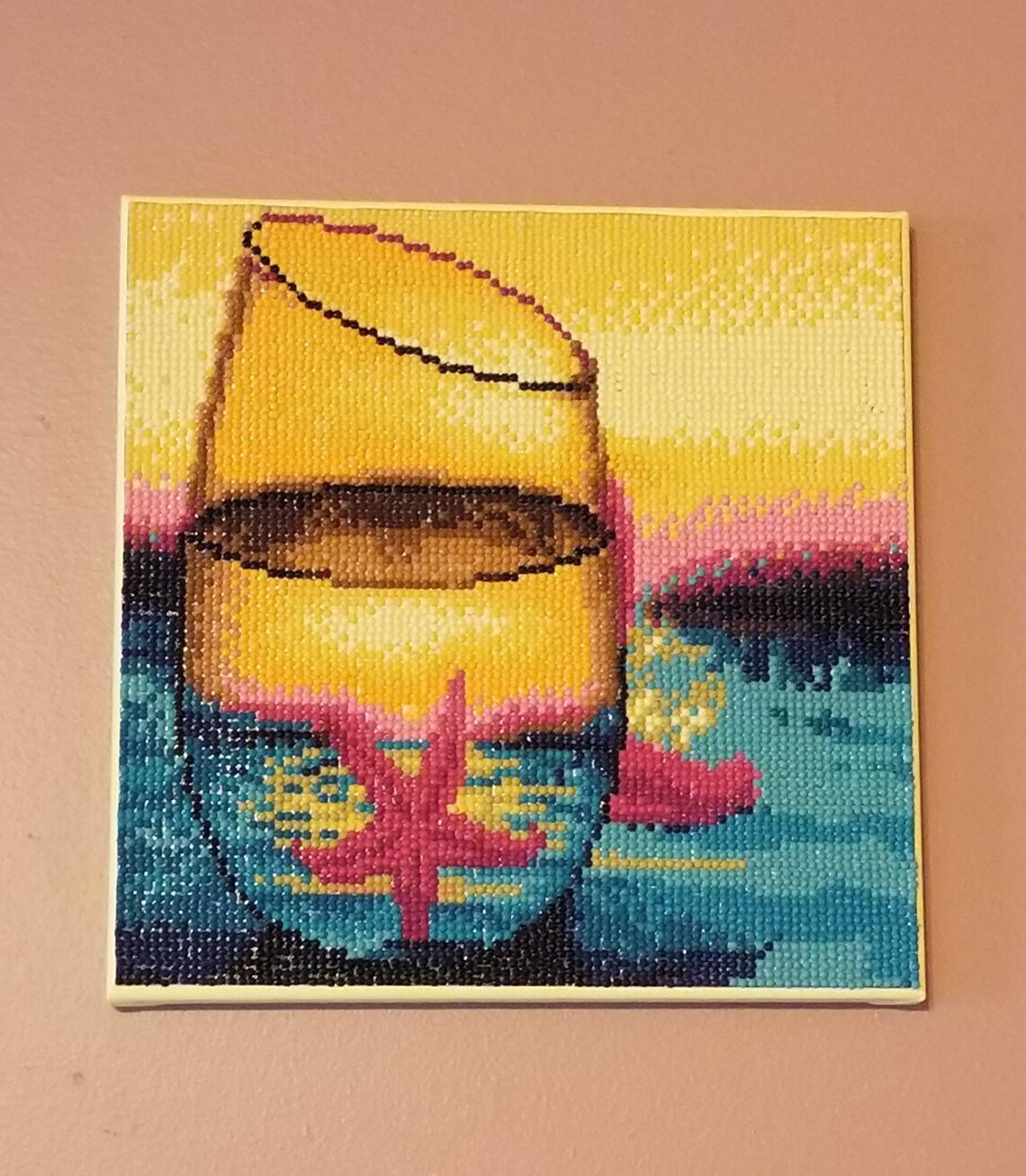 Diamond dotz wall painting finished canvas ready to hang Etsy