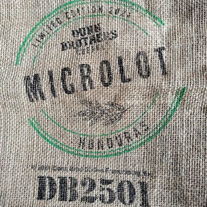 Printed Burlap Coffee Bag: Honduras, Congo, Kenya, Burundi, Ethiopia, Papua New Guinea (11x20 inches)
