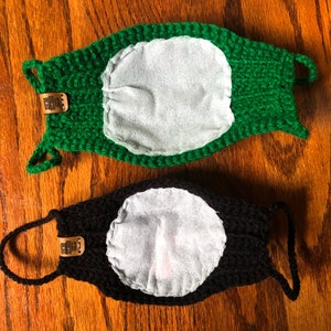 Crocheted protective face mask image 9