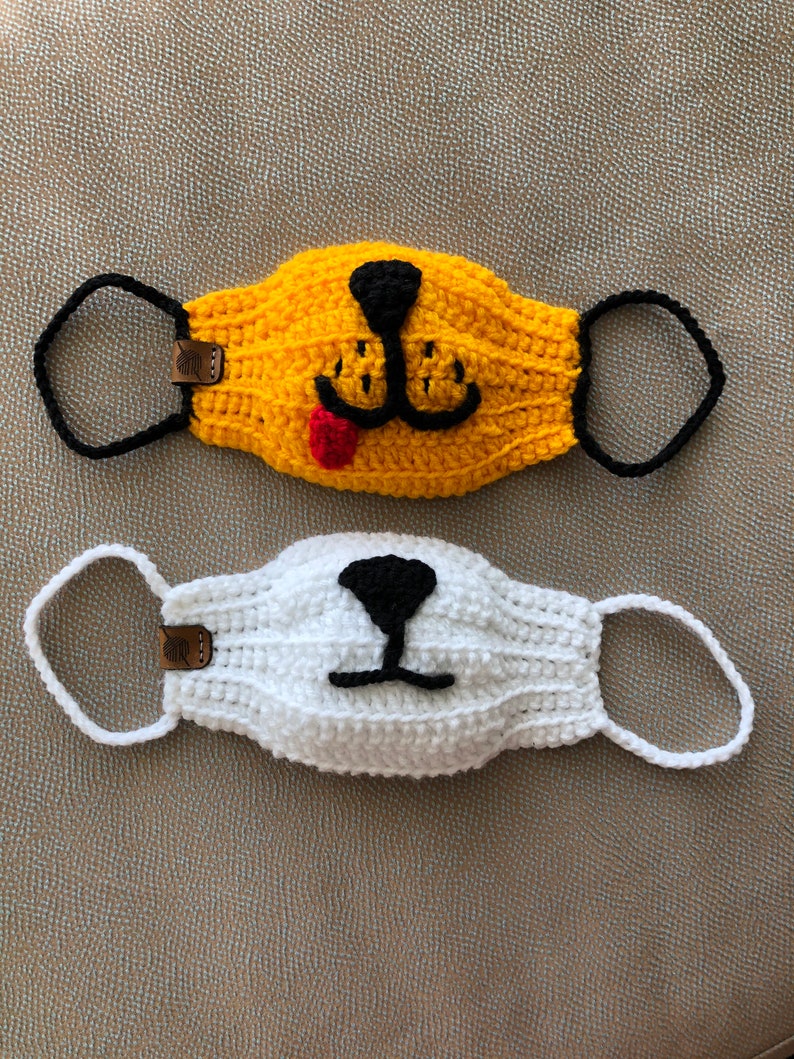 Crocheted protective face mask image 8