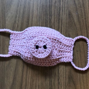 Crocheted protective face mask image 5