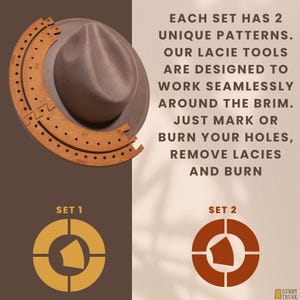 Lacie Tool 2.0 Bundle - Lacing Stencils For Wide Brim, Short Brim, And Youth Hats image 5