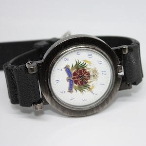 WESTON HILLS Watch 49mm Custom Black Rubber Band Quartz Unisex