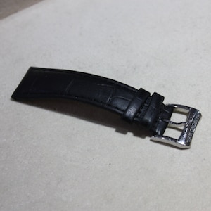 REYMOND WEIL 19mm Black Leather Watch Strap (One Part) with 16mm Buckle