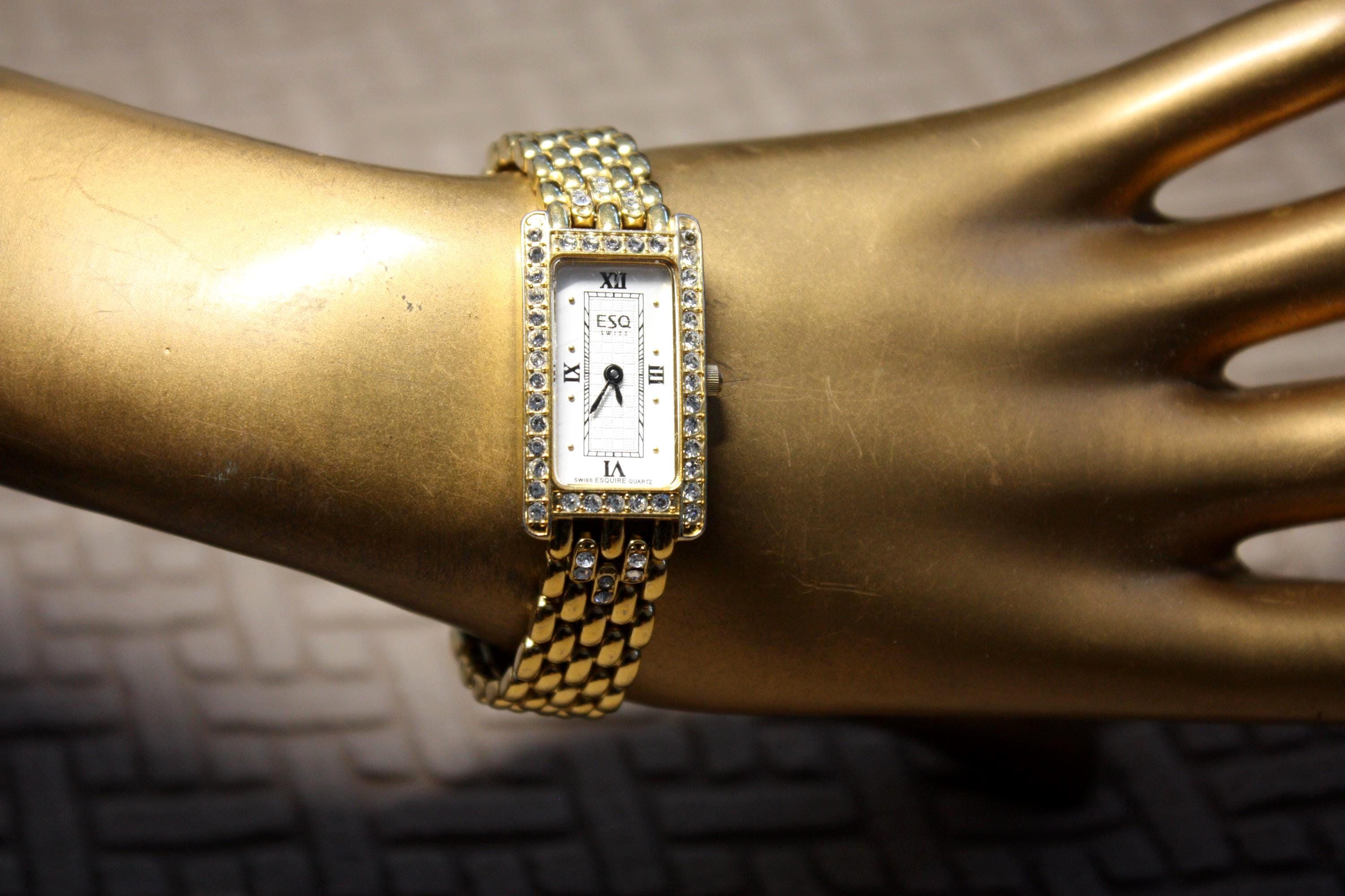 X Esquire Ladies Quartz watch, MOP face jeweled ring, gold hands, model 1 Peugeot Women main image 2