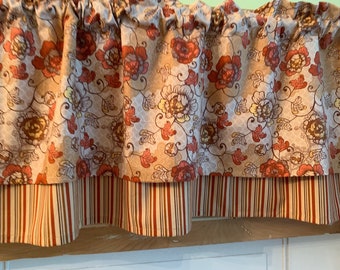 Curtains Pelmets Curtains Blinds Fall Pumpkin 42w 15l Valance