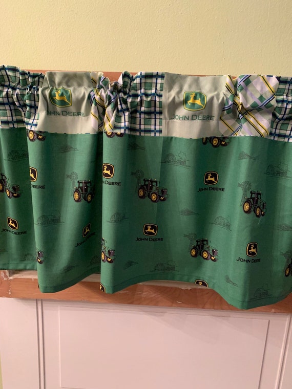 John Deere Valancekids Room Decora Farmhouse Decorkitchen Etsy