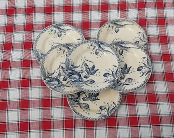 Gien チェリー　22cmプレート　4枚セット ジアン（Gien）ミルフルール デザートプレート 22cm 1643B4AB50