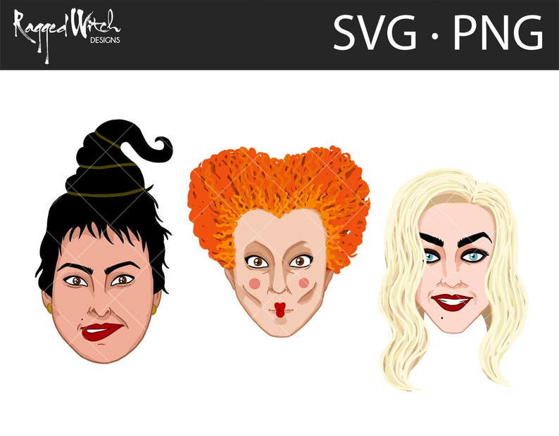 Sanderson sisters svg eps png hocus pocus svg Vector Etsy