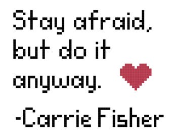 faites-le quand même Carrie Fisher point de croix téléchargement du modèle PDF