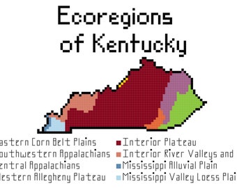 Téléchargement du modèle PDF au point de croix des écorégions du Kentucky