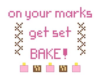GBBO auf deine Marken Kreuzstich PDF Muster download