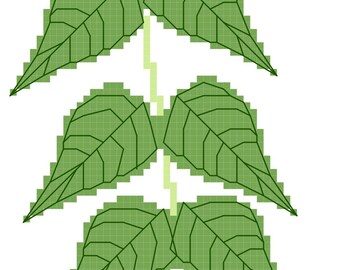 Hoya polyneura point de croix PDF modèle télécharger