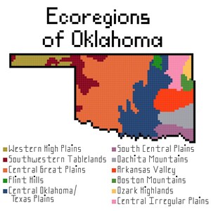 Oklahoma Ecoregions Kreuzstich PDF Muster Download