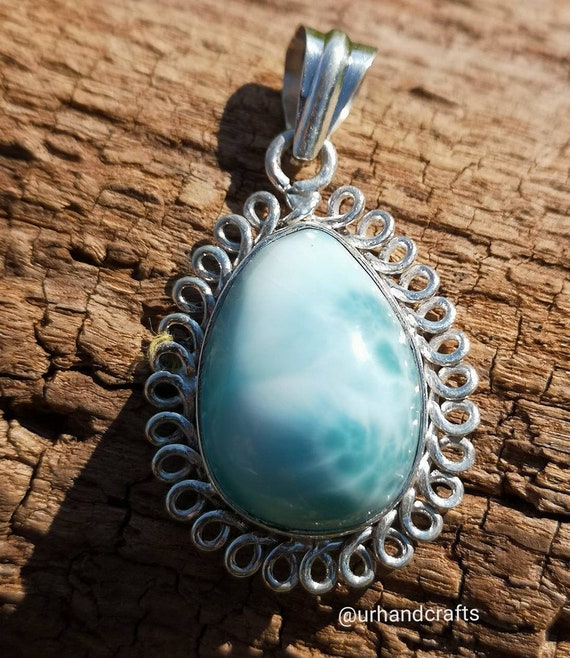 Larimar pendant best sale etsy