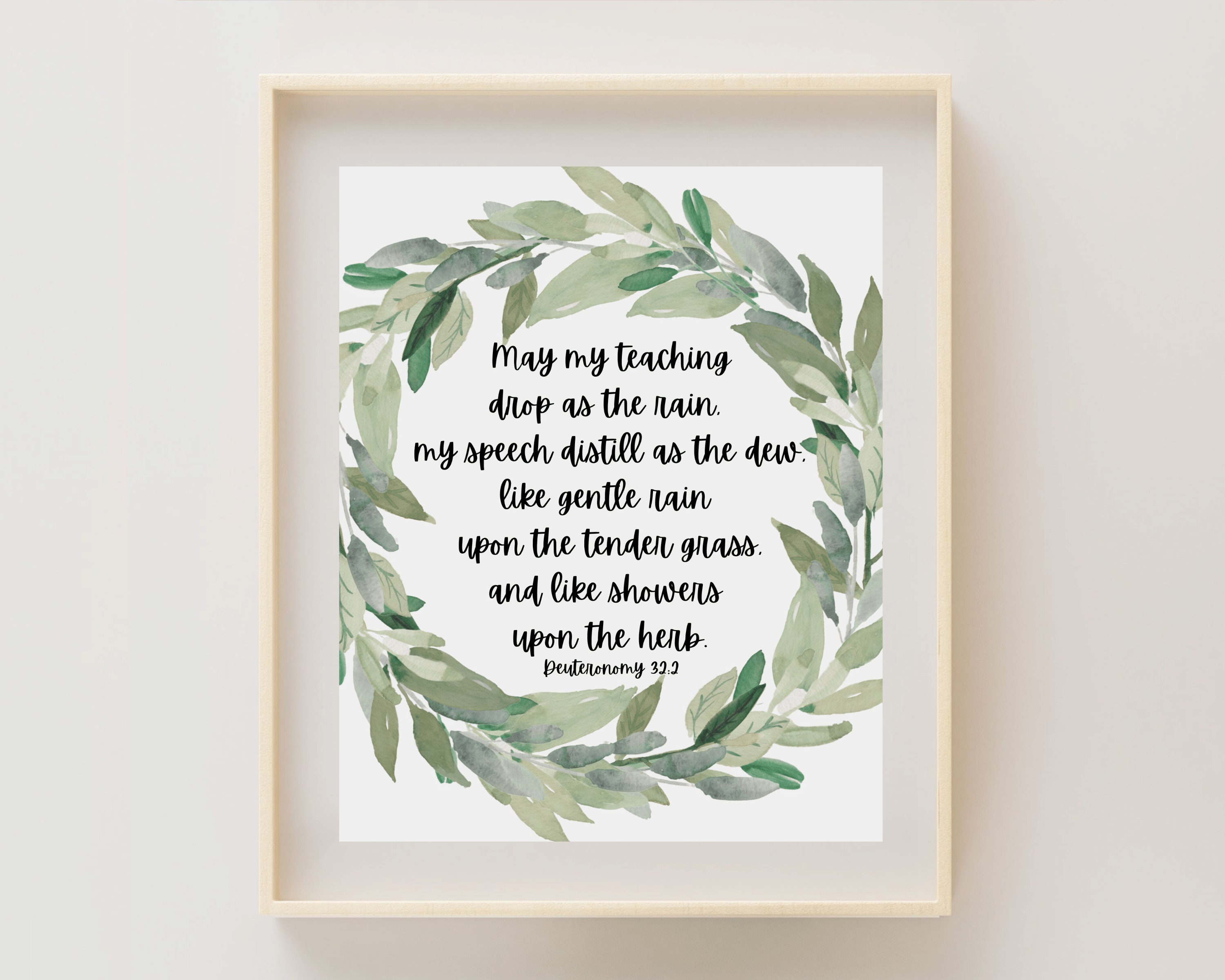 Mom or Teacher Gift, Uplifting Bible Verses for Grandma or Mom, Scripture Sign, Digital Download