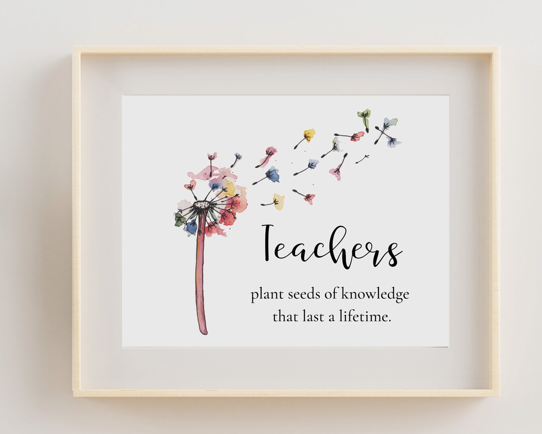 Teacher Gift, Colorful Dandelion, Gifts for Teachers, Teacher ...