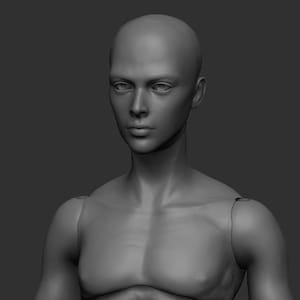 Male bjd stl ready for printing (Andrian)