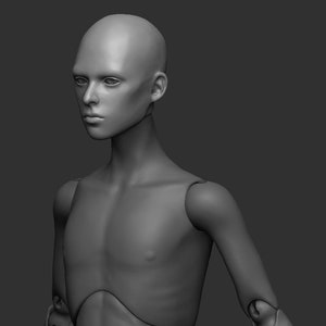 Male bjd stl ready for printing (Cyrlian)