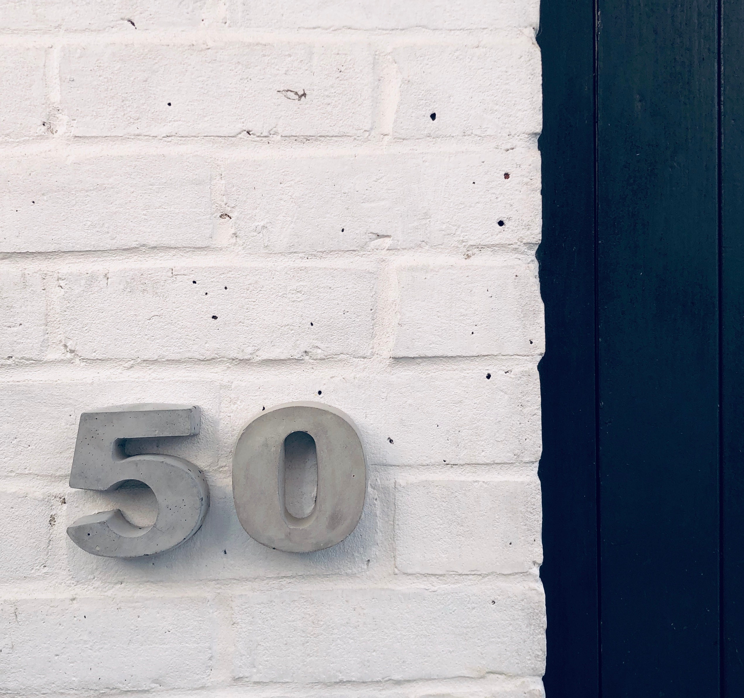 Big Concrete Numbers Large Concrete Numbers Handmade Etsy