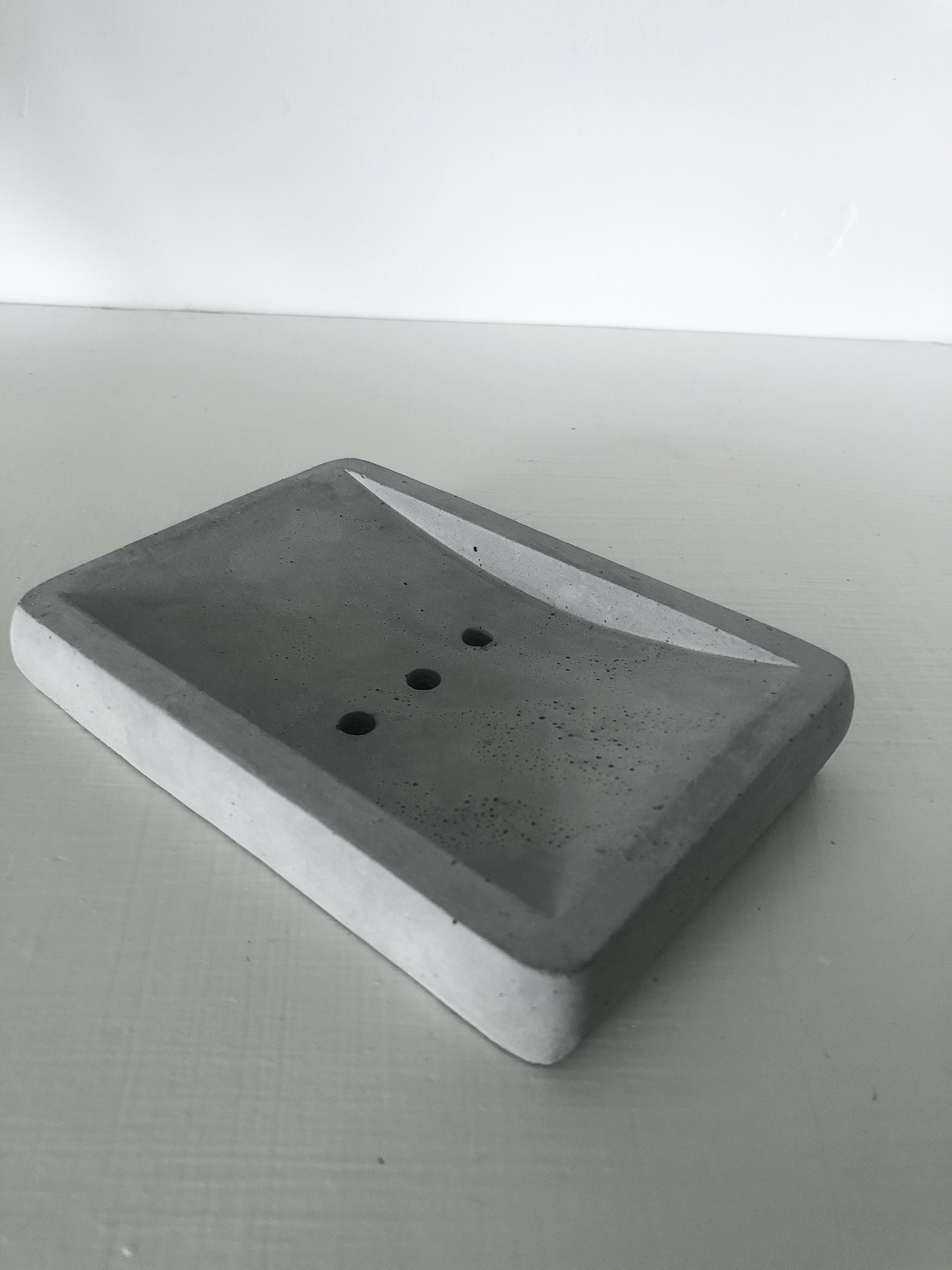 Concrete Soap Dish Modern Self Draining Soap Tray Etsy UK