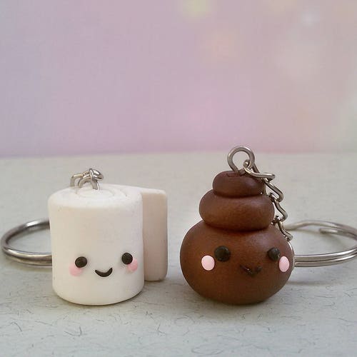Friendship Keychain Funny BFF Gift Kawaii BFF Charms for 2 Etsy