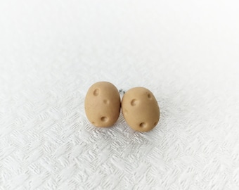 Pendientes de patata Mini pendientes de comida Regalo vegano para ella