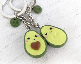 Avocado keychain Best Friend Gift Personalized BFF key chains