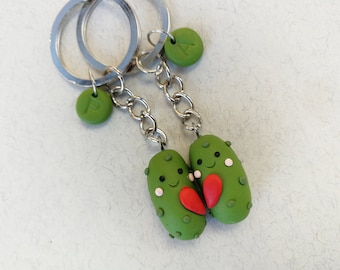 Pickles keychain Valentines gift for couple Cute Pickles Gift