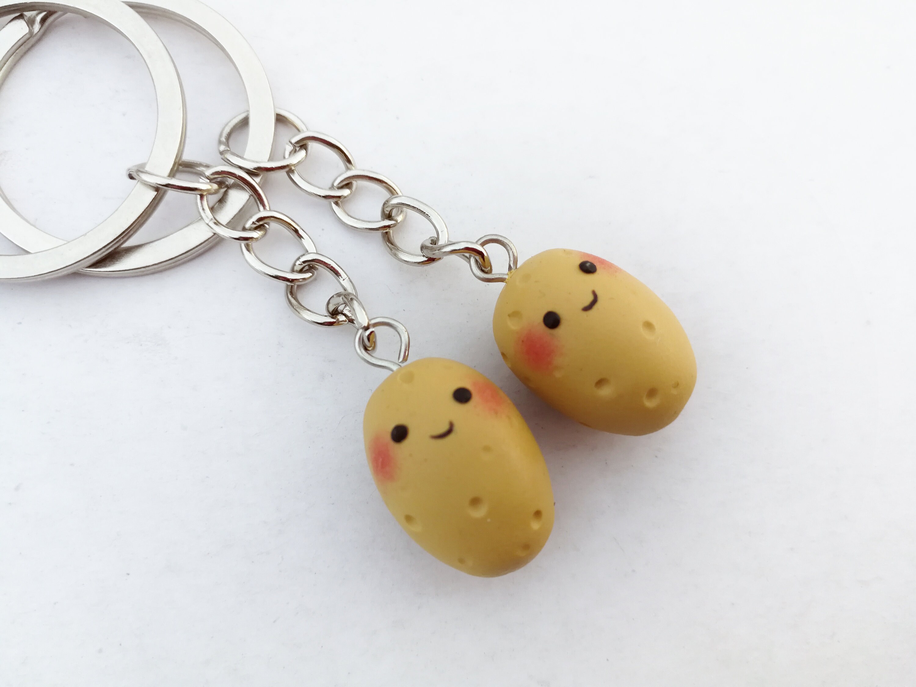 新品potato key chain / potato Potato Keychain Best Friend Gift Secret Santa Gift BFF Keychains