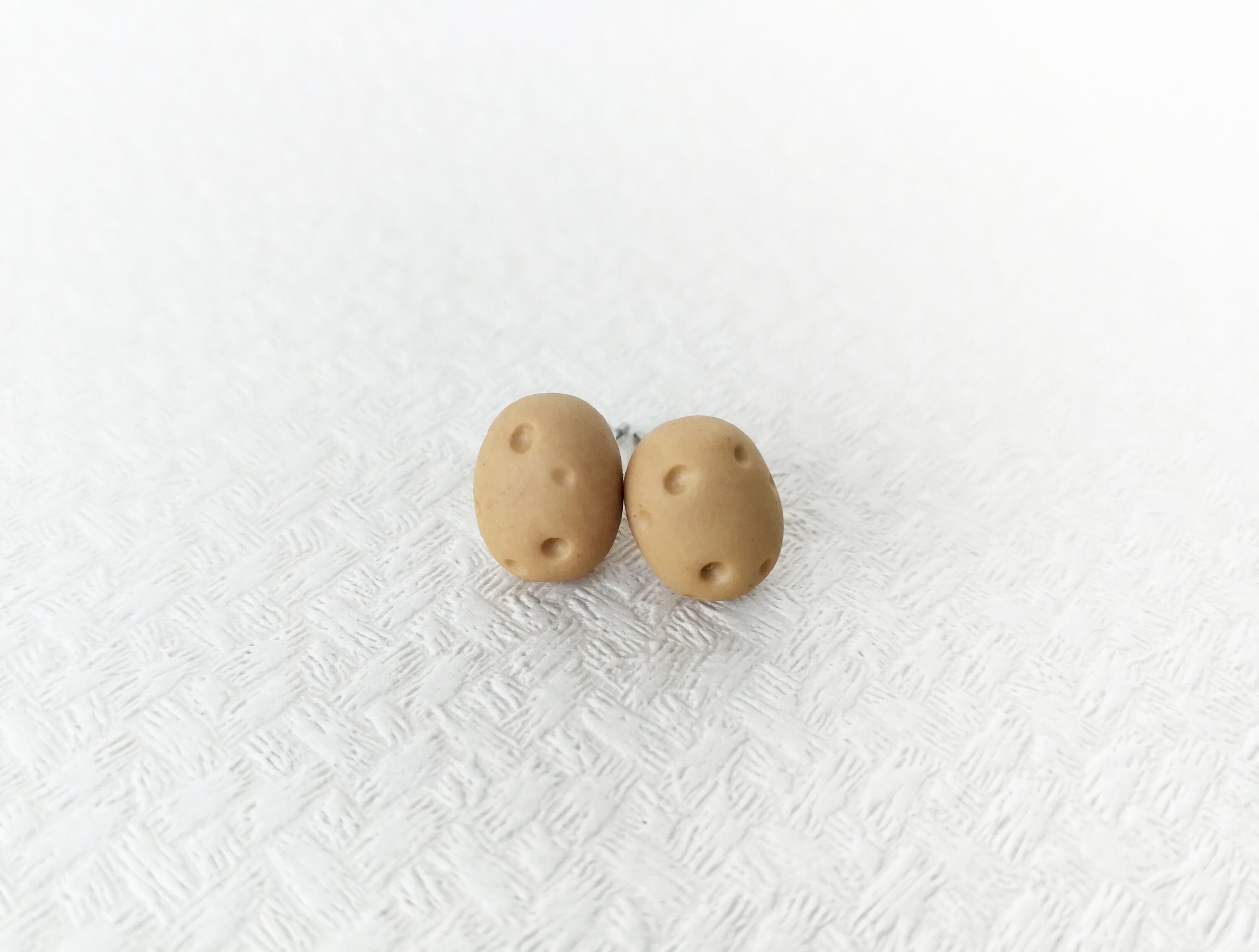Potato Earrings Vegan Studs Mini Food Earrings Vegetarian Etsy