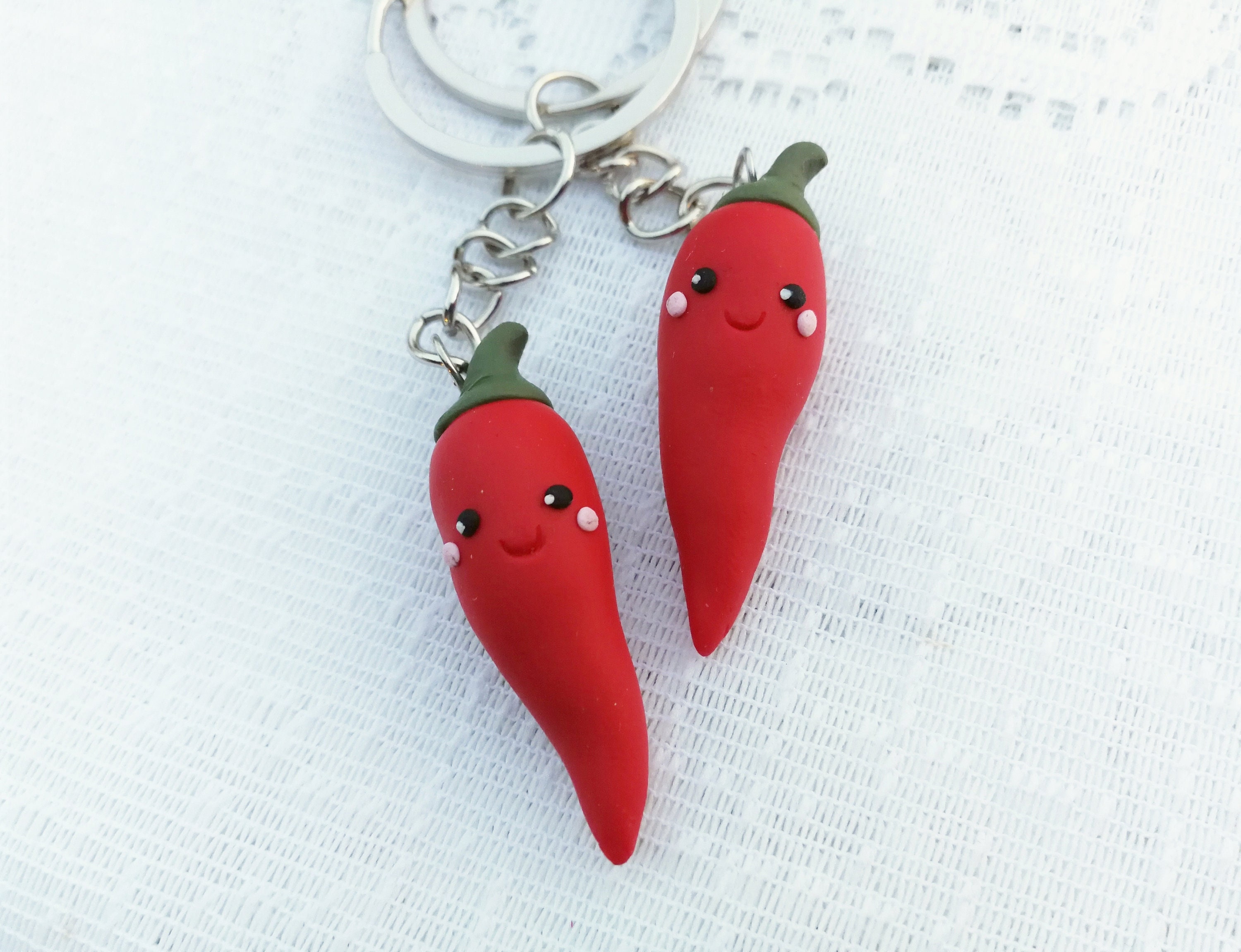 Chili pepper keychain clearance