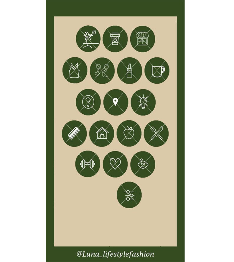 Green Boho Story Covers JPEG icons Highlight Icons 43 Nature Babe Instagram Highlight Covers