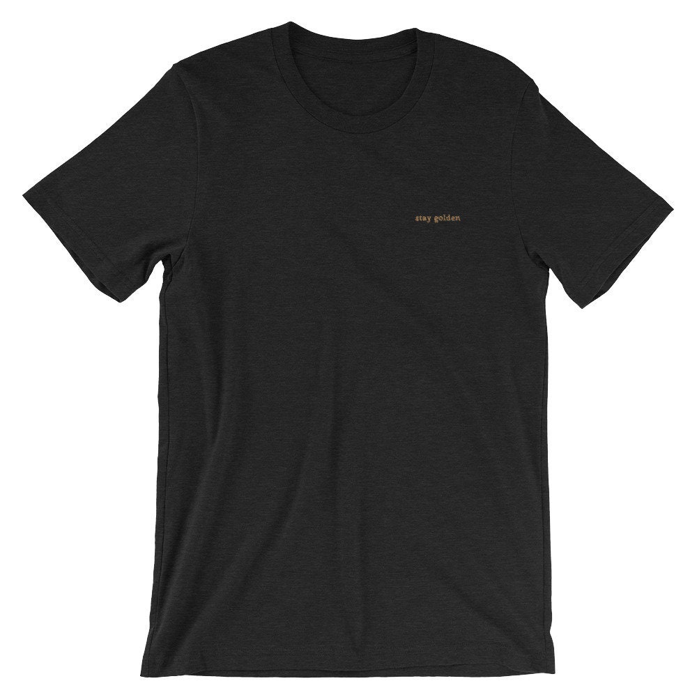 Stay Golden Embroidered Short-sleeve Unisex T-shirt. - Etsy