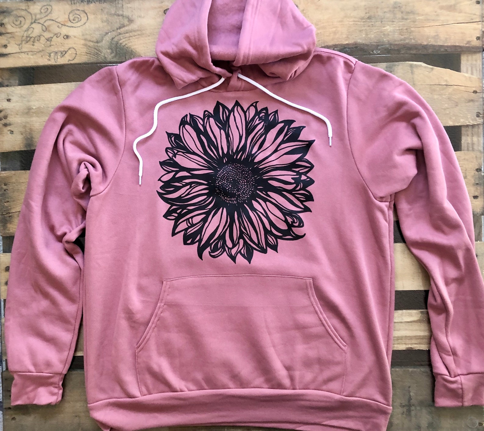 Hoodie flower hoodie flowers unisex hoodie women's Etsy